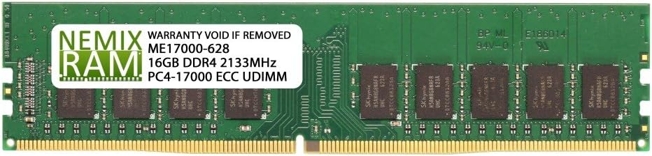 NEMIX RAM 16GB DDR4 2133MHZ PC4-17000 for Dell PowerEdge R330