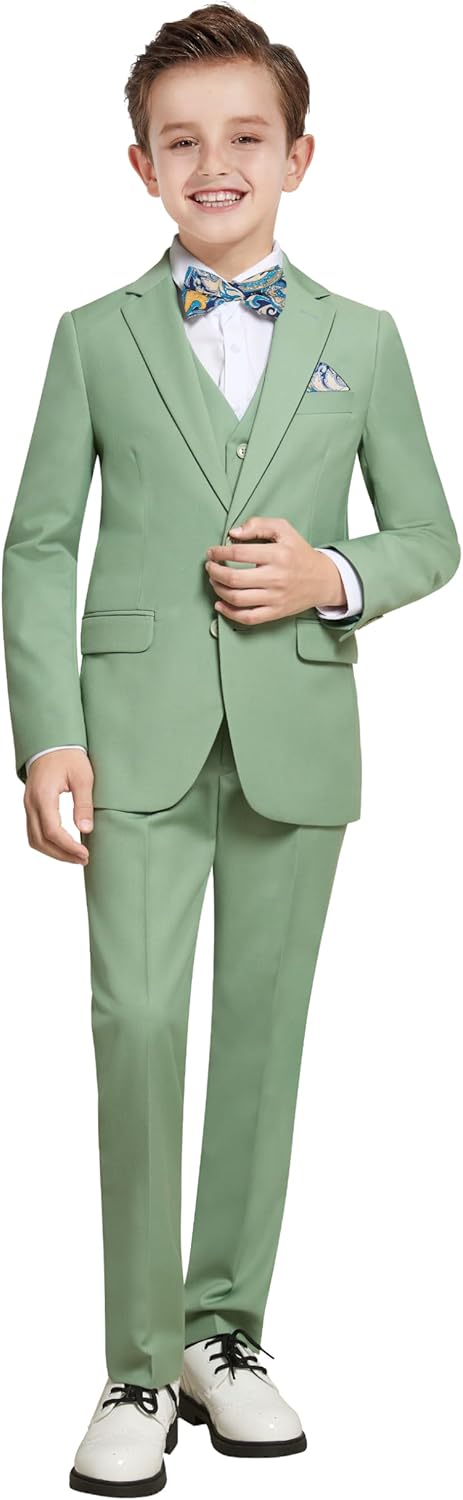 Plavict Boys Formal Suit Slim Fit for Weddings and Events