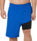 Big and Tall Mens Swim Trunks with Compression Liner - Quick Dry Fit