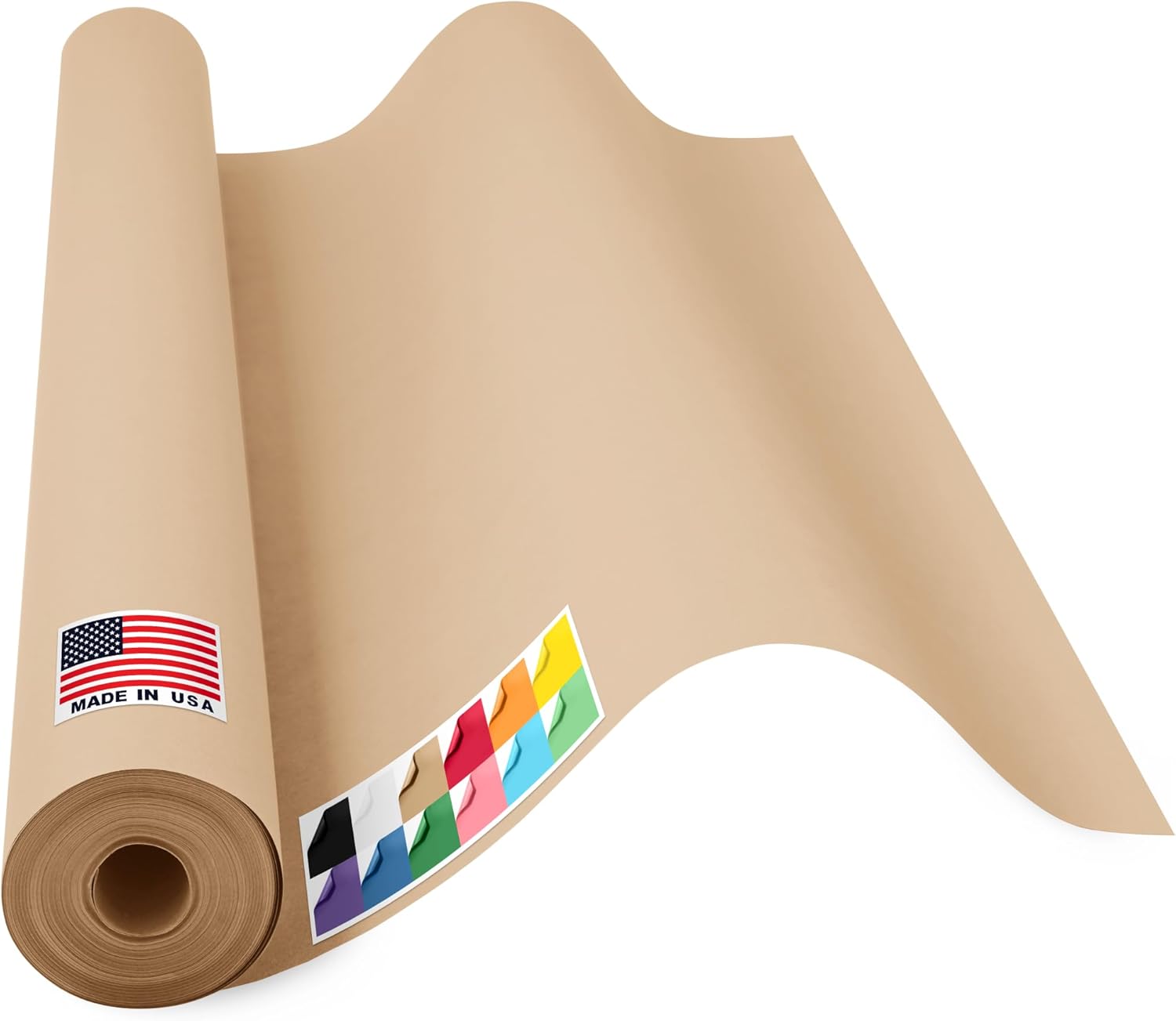 USA Made 36in x 1200in Brown Kraft Paper Roll for Crafts