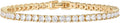 3mm Cubic Zirconia Tennis Bracelet 14K Gold Plated - Classic Sparkle