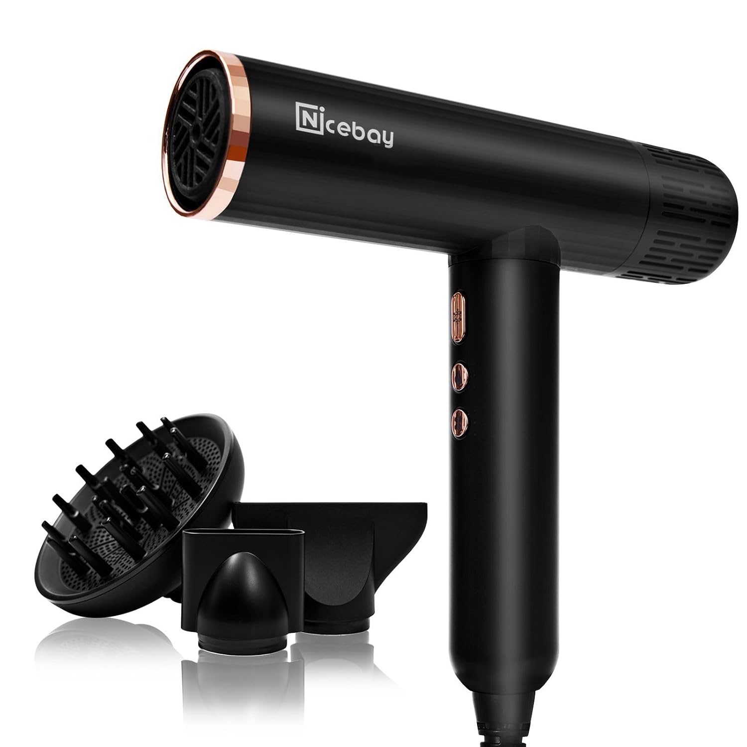 Nicebay Ionic Hair Dryer: Fast Drying Power!