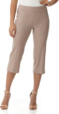 Rekucci Womens Comfort Stretch Pull-On Capri Pants - Flattering These