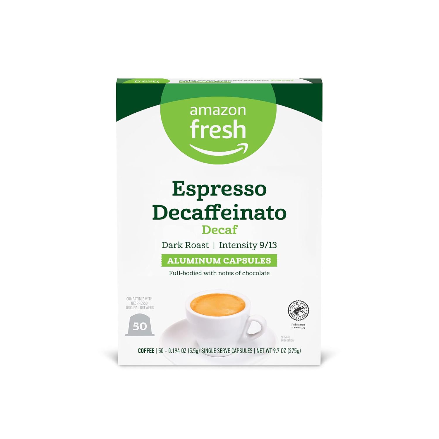 Intense Decaffeinated Espresso Capsules x50