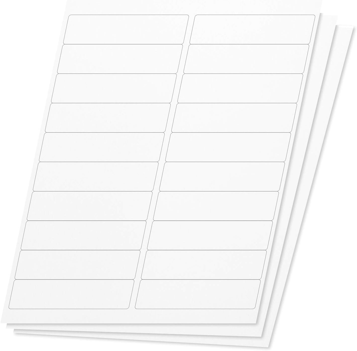 OfficeSmartLabels Rectangular 4 x 1 inch Mailing Labels for Printing