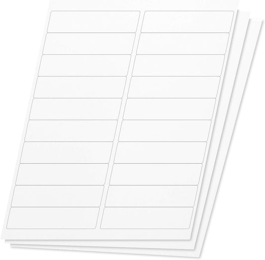 OfficeSmartLabels Rectangular 4 x 1 inch Mailing Labels for Printing