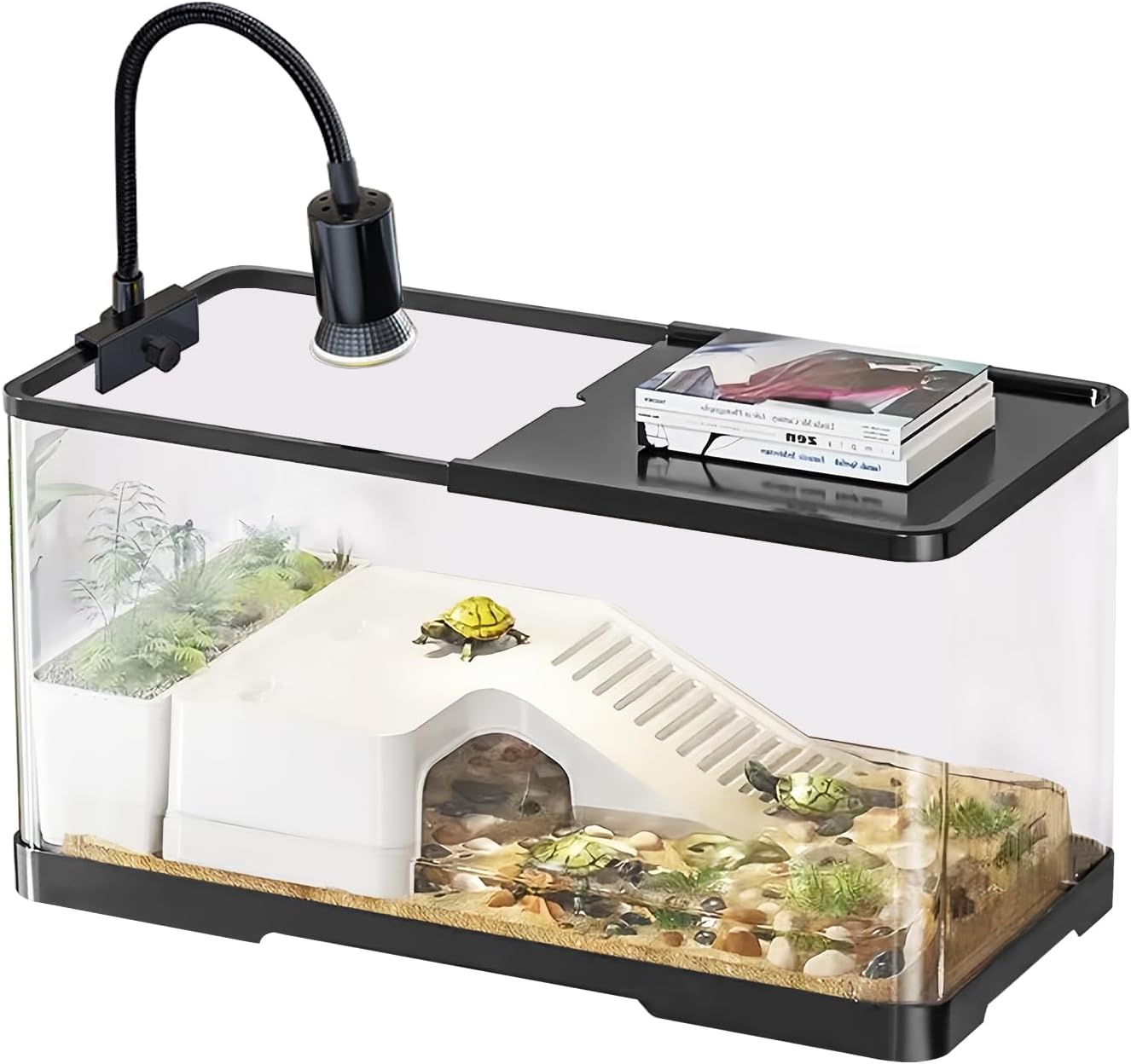 Complete Turtle Tank Starter Kit with Light and Filter System