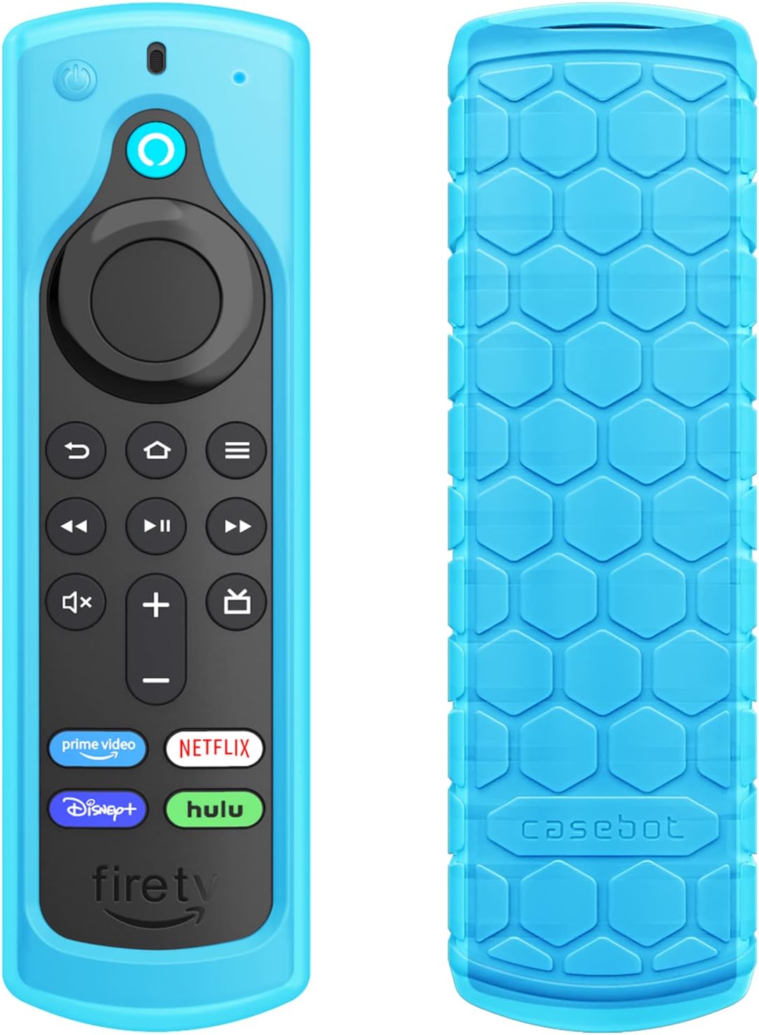 Anti-Slip Blue Glow Remote Case | Fire TV Stick 4K