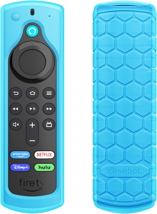 Anti-Slip Blue Glow Remote Case | Fire TV Stick 4K