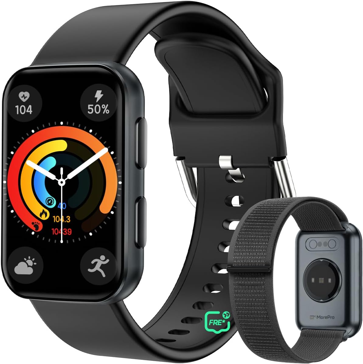 24/7 Heart Rate & BP Smartwatch - IP68 Waterproof