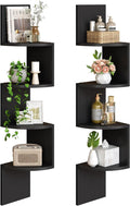 HOOBRO Corner Shelf Wall-Mounted Set of 2 Floating Shelves