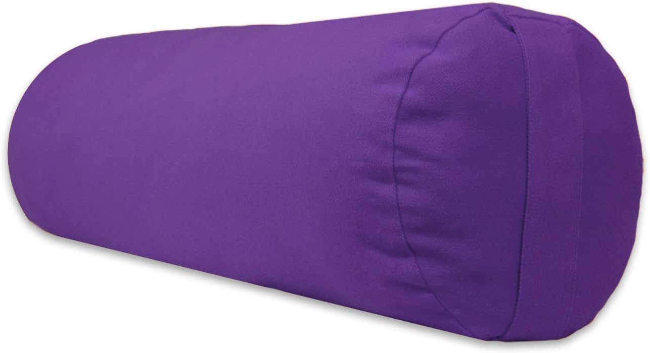 Comfort your practice with Round Cotton Yoga Bolster