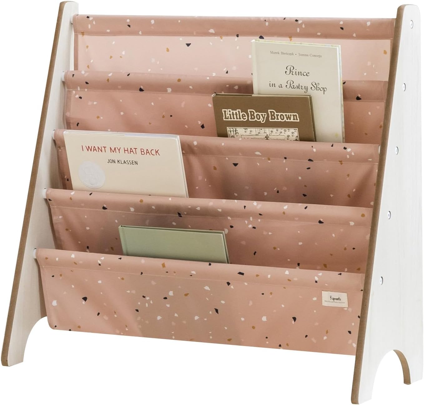 3 Sprouts Recycled Fabric Kids Bookshelf for Playroom & Nursery