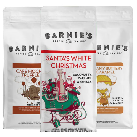 Barnie's Premium Flavor Coffee Trio - Perfect Holiday Blend