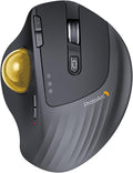ProtoArc Wireless Trackball Mouse EM01 NL - Ergonomic Bluetooth Thumb