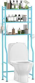 3-Tier Over The Toilet Storage with Paper Holder for Small Spaces