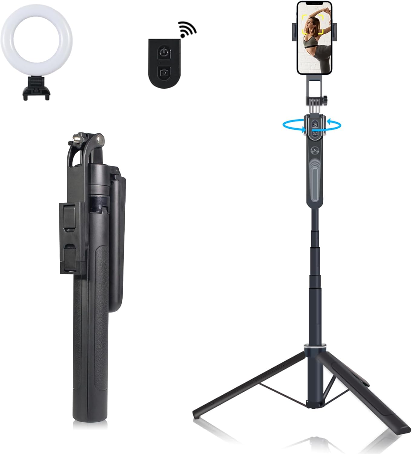 Extendable Auto Face Tracking Tripod Stand for Video and Vlog