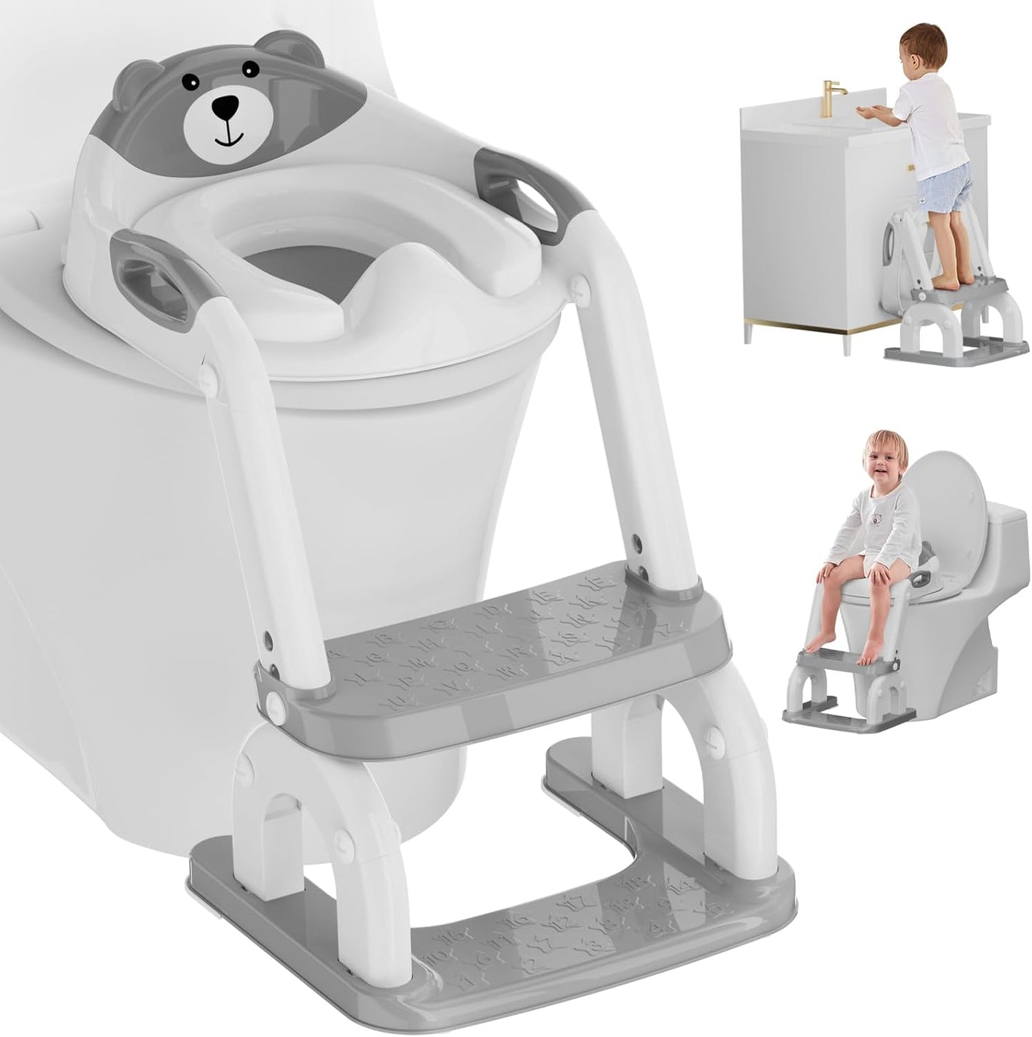 Potty Training Seat with Step Stool Ladder for Kids and Toddlers