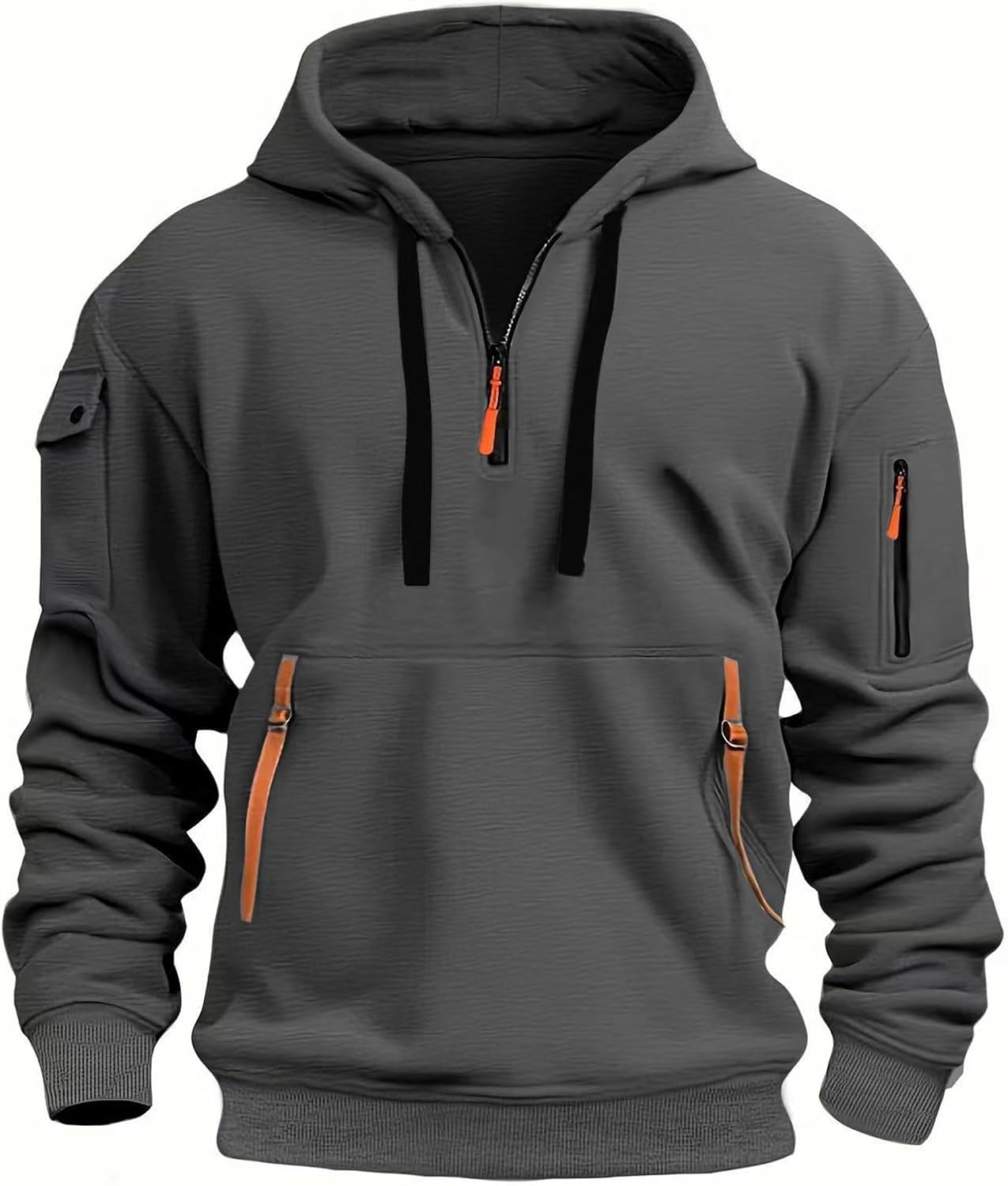 MANTORS Men's Fleece Hoodie: Cozy 1/4 Zip Pullover