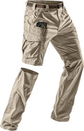 CQR Men's Convertible Cargo Tactical Pants - Zip Off Stretch Comfort