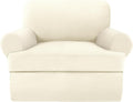T Cushion Chair Covers with Arms Super Stretch Slipcover - Light