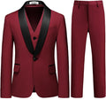 Boys 3 Piece Slim Fit Tuxedo Suit Set for Weddings - Classic Look