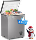 Lifeplus Chest Freezer 3.5 Cubic Ft - Compact Quiet Freezer