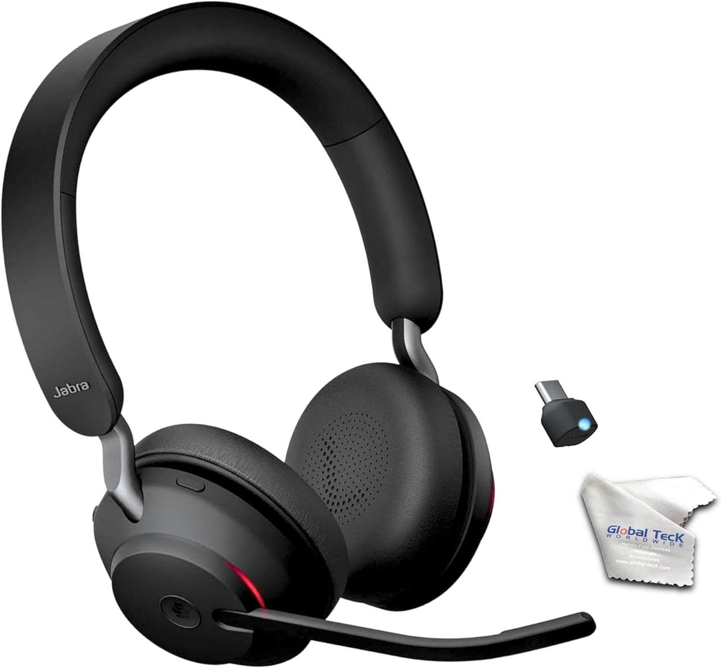 Jabra Evolve2 65 Wireless Headset with USB-C Dongle for PC/MAC