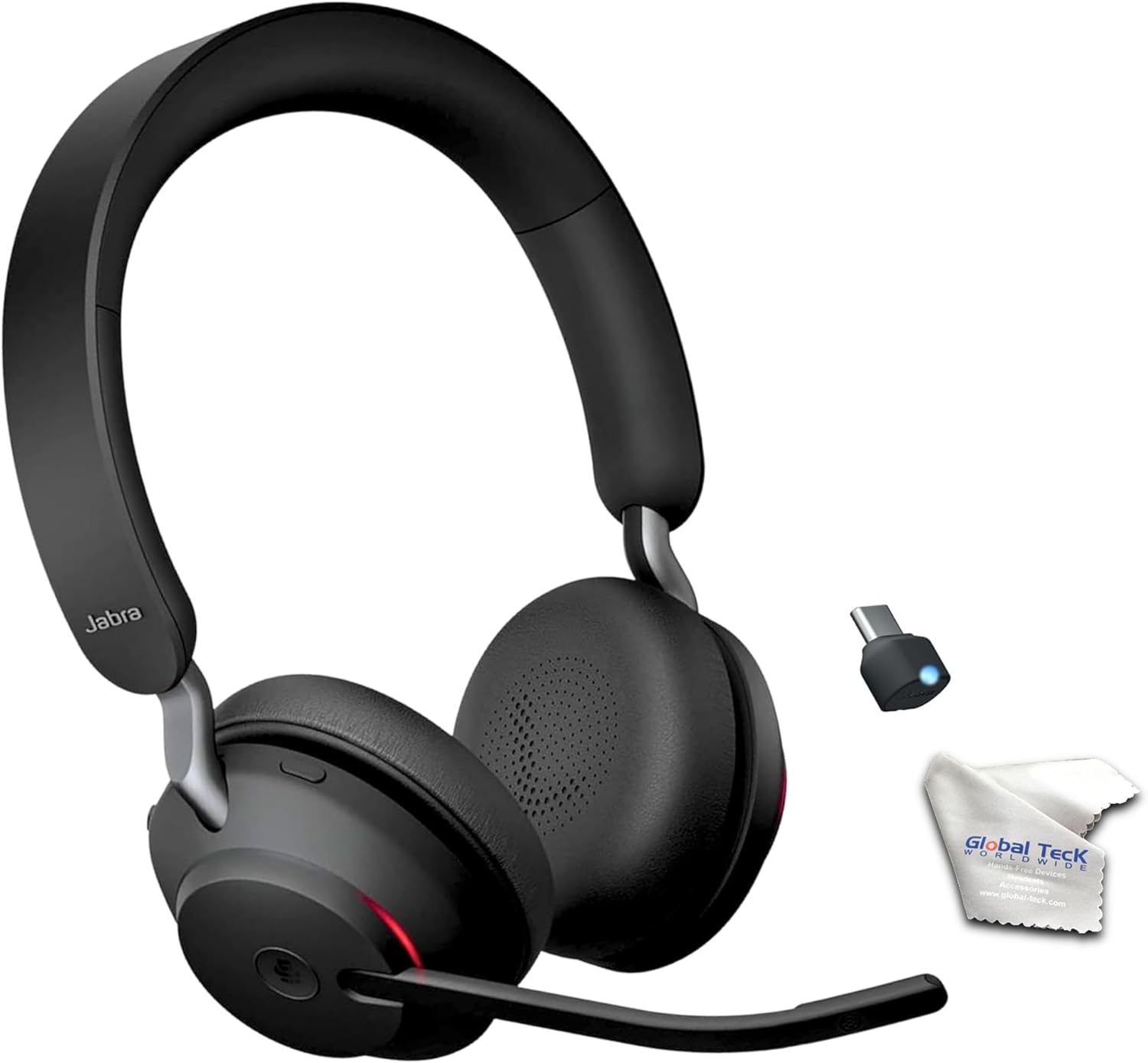 Jabra Evolve2 65 Wireless Headset with USB-C Dongle for PC/MAC