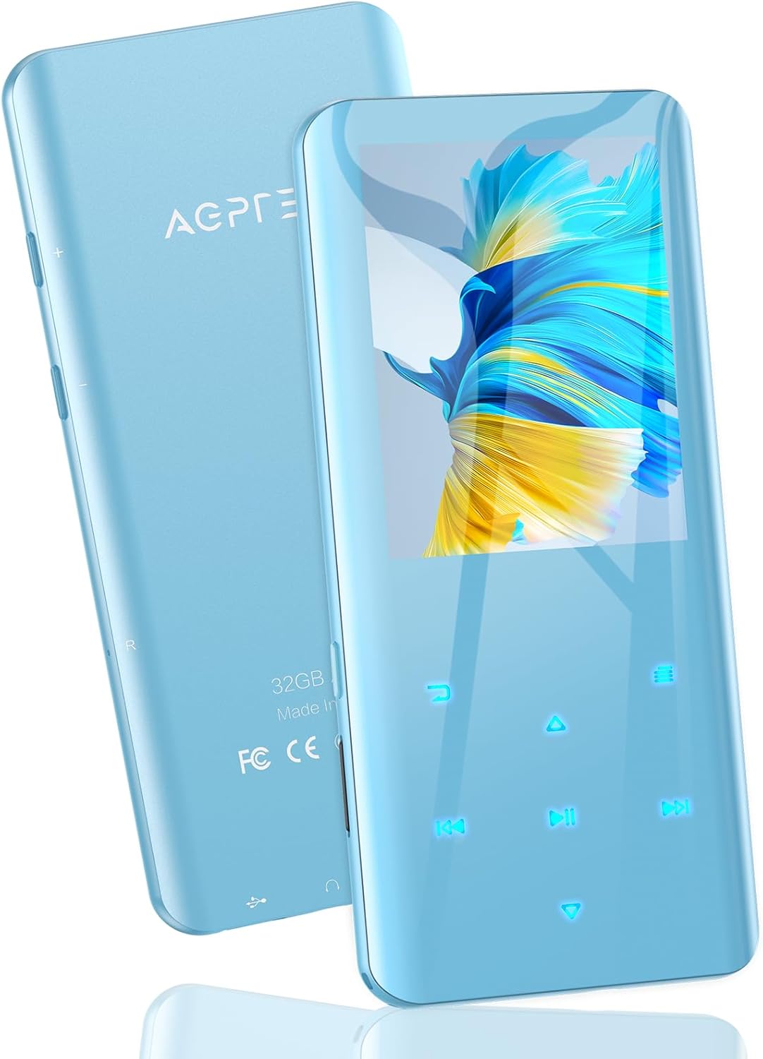 AGPTEK A19X MP3 Player with Bluetooth 5.3 and 32GB Memory
