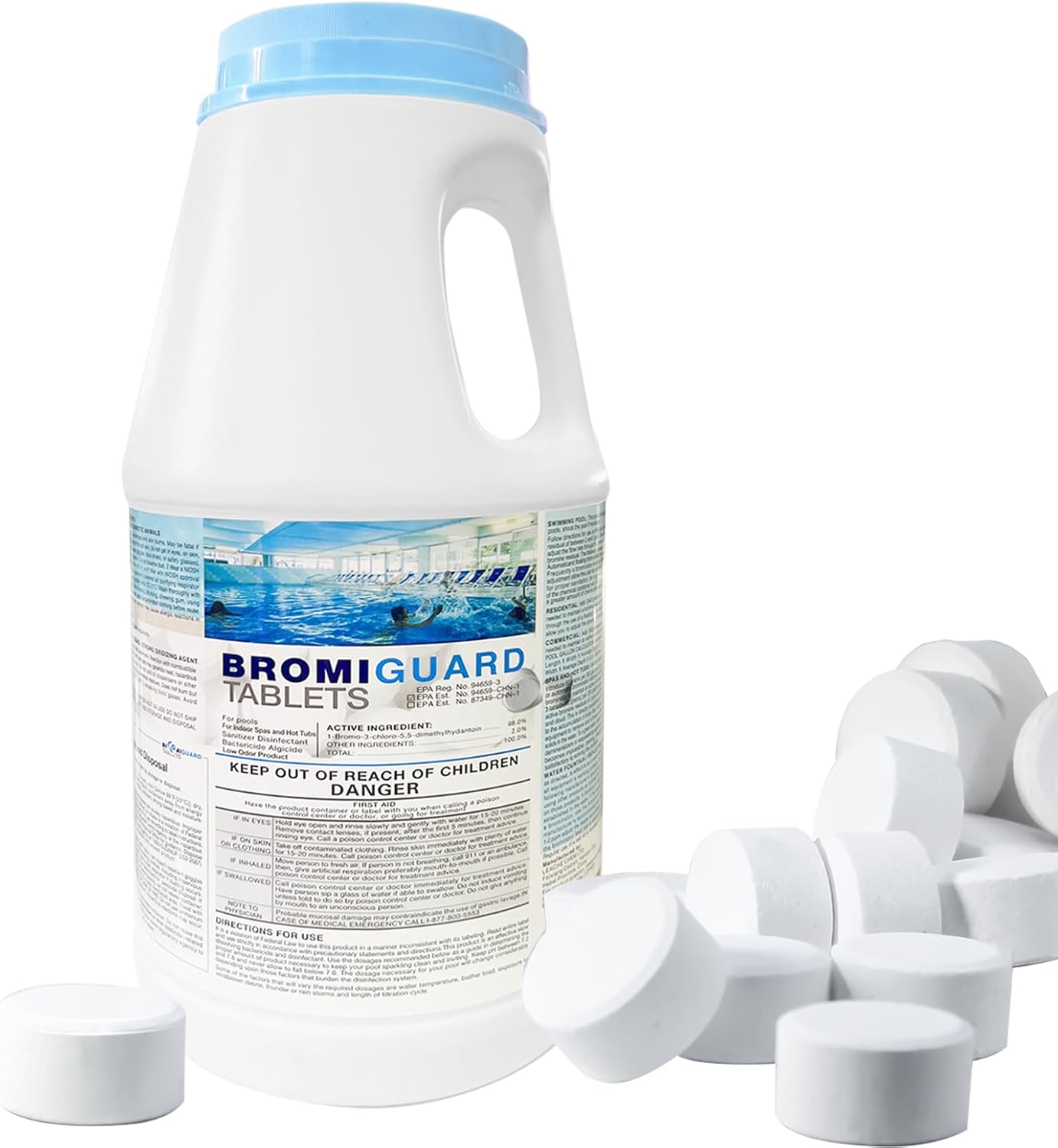 1 Inch Spa Bromine Tablets for Hot Tub Sanitization 4 Lbs