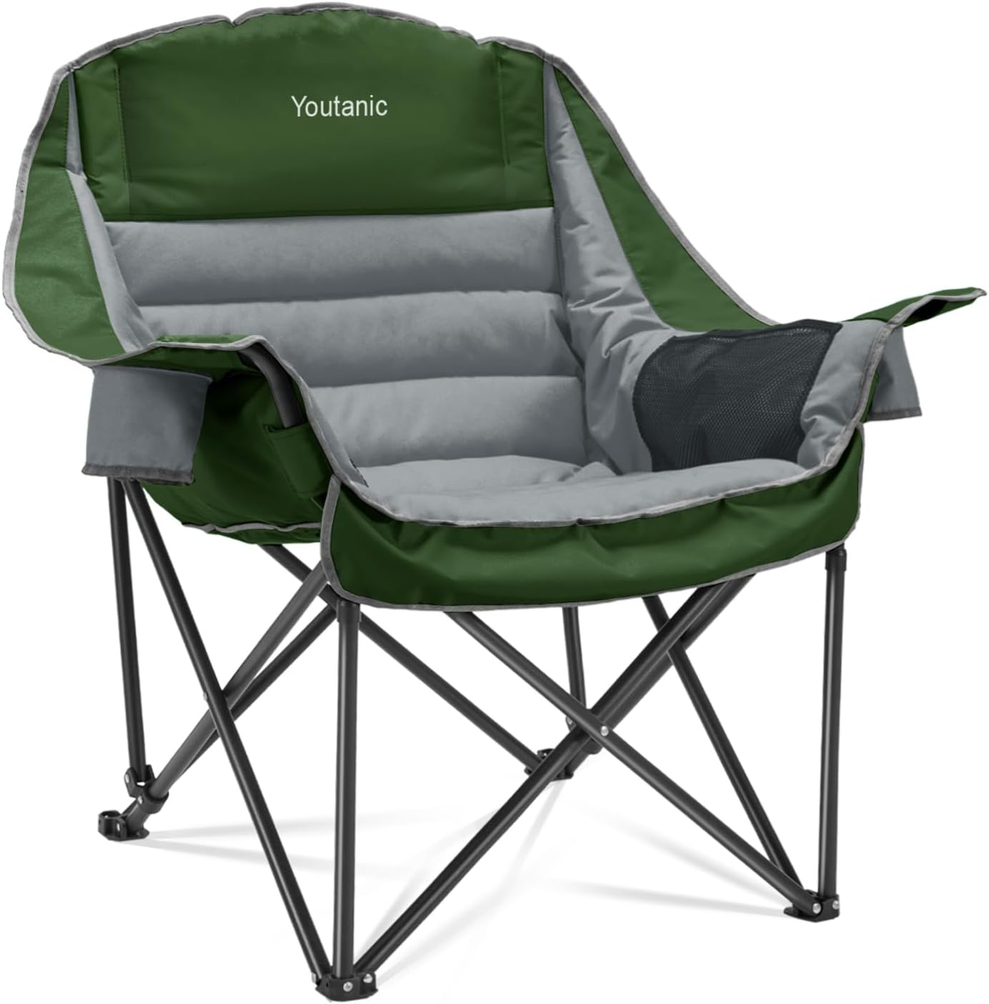 Youtanic Oversized Camping Chair - Heavy Duty & Portable, 400lbs Capacity