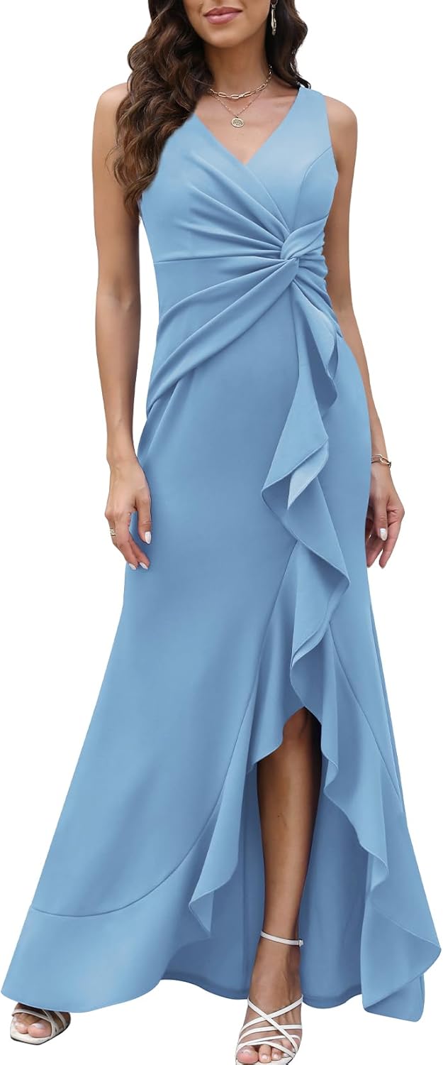 Elegant Evening Dresses for Women by FQA - Sexy V Neck Design