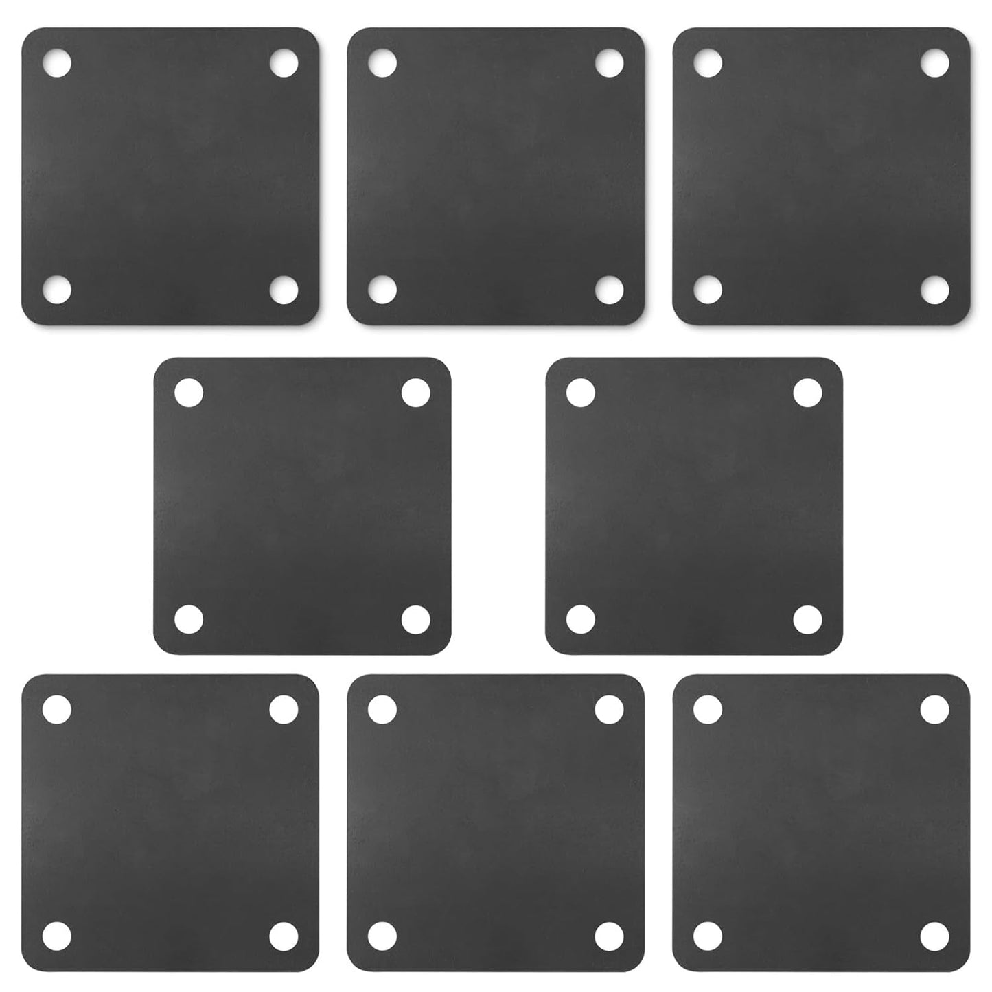 Rocaris 8 Pcs 5 X 5 X 1/4 Inch A36 Steel Plates for Construction