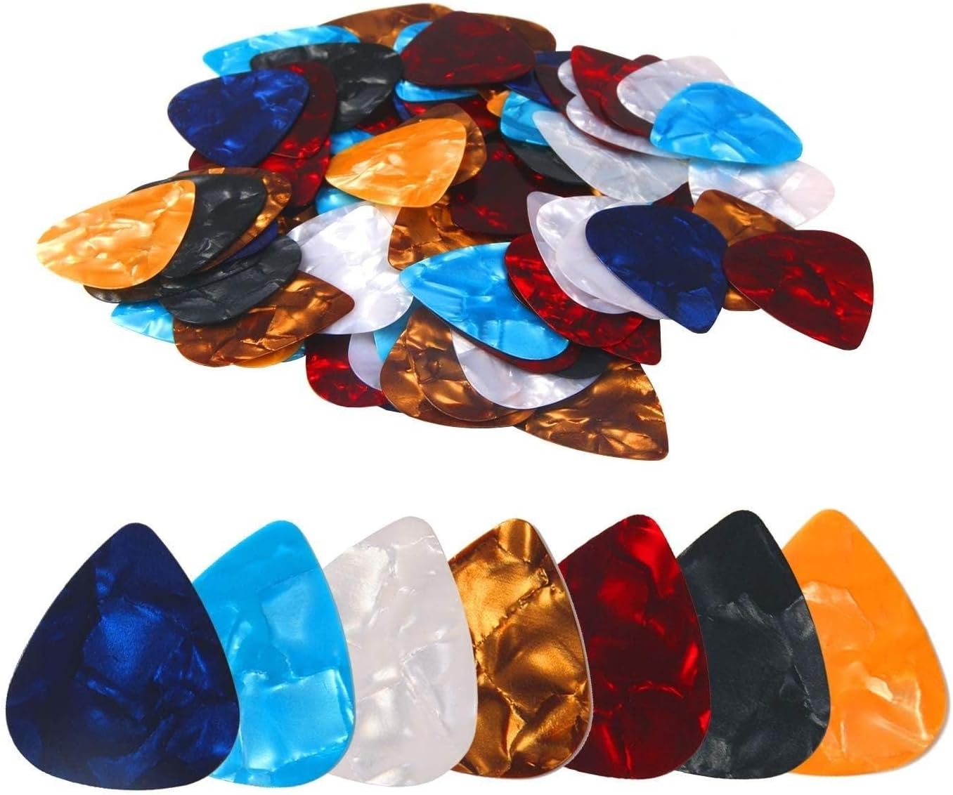 DECYOOL 100pcs Thinest Guitar Picks 0.46mm Sampler Pack