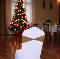 MDS 125 Pack Spandex Chair Sashes Mocha - Bulk Stretch Bands