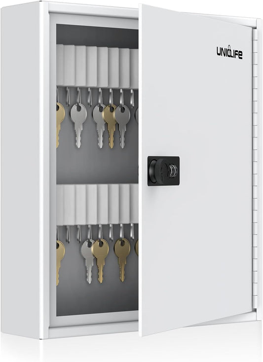 60 Position Slotted Key Cabinet with Combination Lock for Security