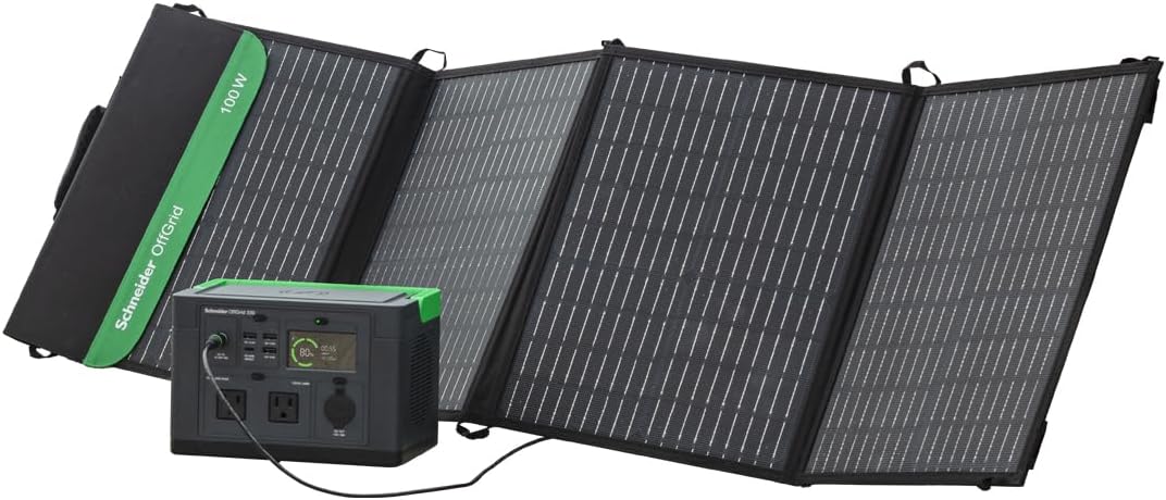 Power Your Adventures with Schneider OffGrid 300W Portable Station + Solar Panel