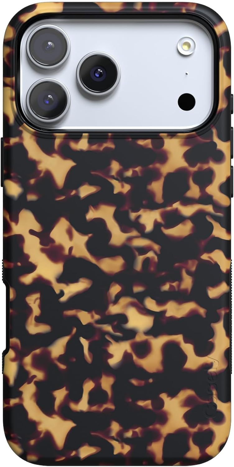 Casely iPhone 17 Pro Case - Shell Shocked Tortoise Print Design