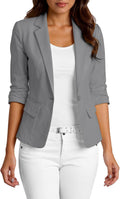 Mina Self 2025 Women's Summer Linen Blazer - Lightweight Linen Work