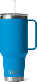 42 oz Rambler Tumbler with Handle in Big Wave Blue - Insulated Travel