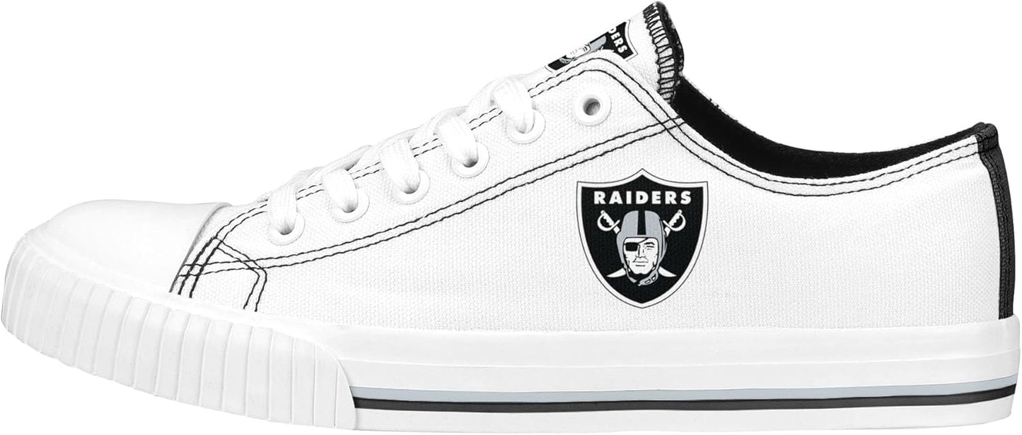 FOCO Women's NFL Ladies Fashion Team Big Logo Low Top Sneakers