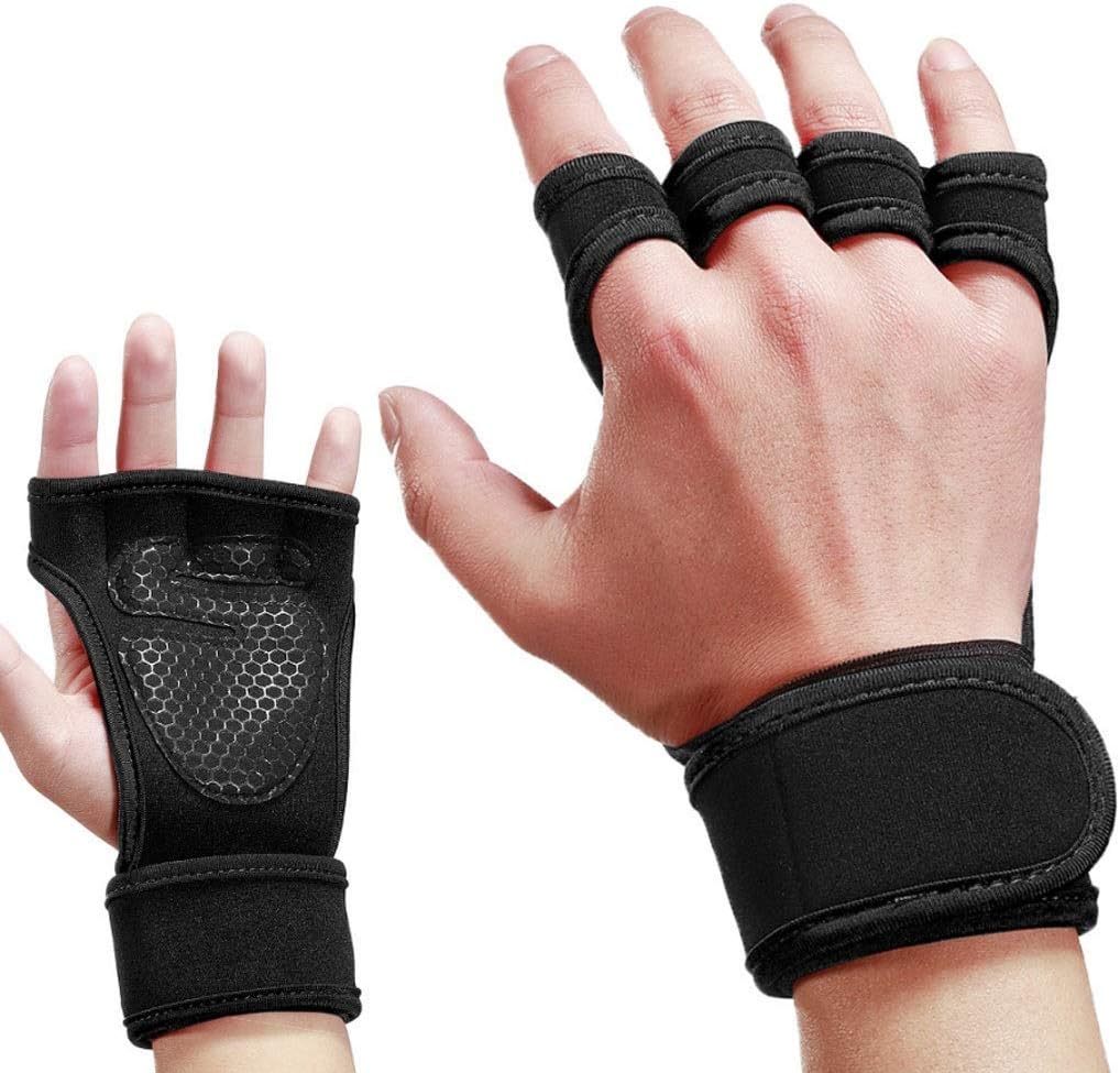 SKILEC Breathable Gym Gloves - Max Support & Grip