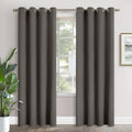 Blackout Curtains for Bedroom 84 in Long - Room Darkening Grey Panels