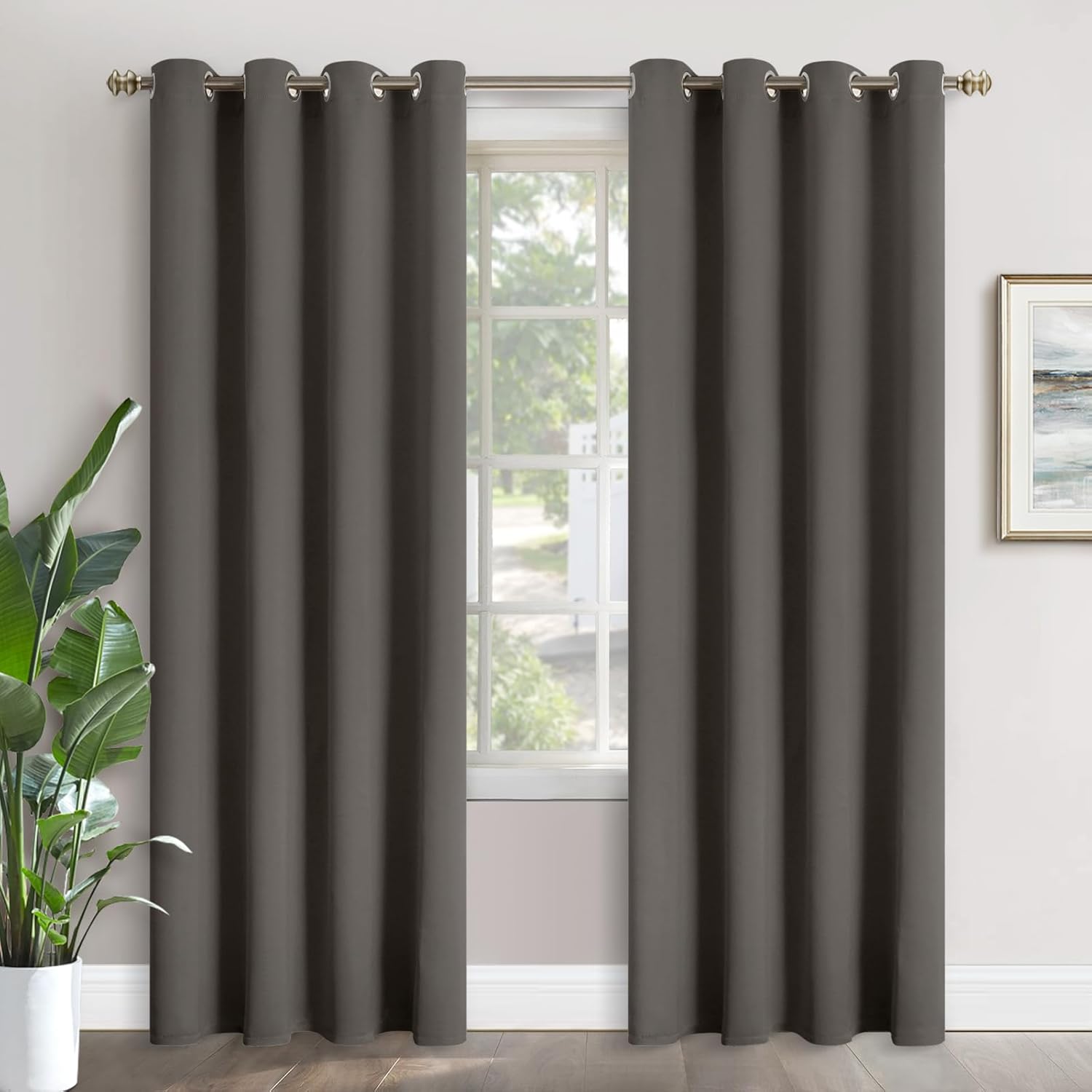 YoungsTex Blackout Curtains for Bedroom - 84 Inch Thermal Drapes