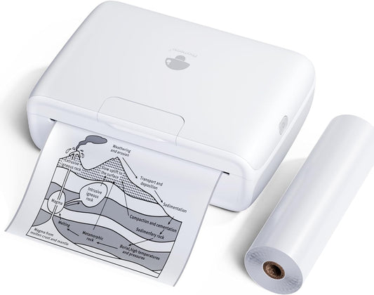 Phomemo M04S Portable Bluetooth Printer - Fast 300dpi Label Maker
