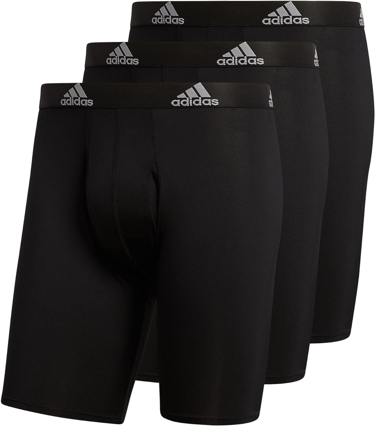 adidas Men's Performance Long Boxer Briefs for All-Day Comfort