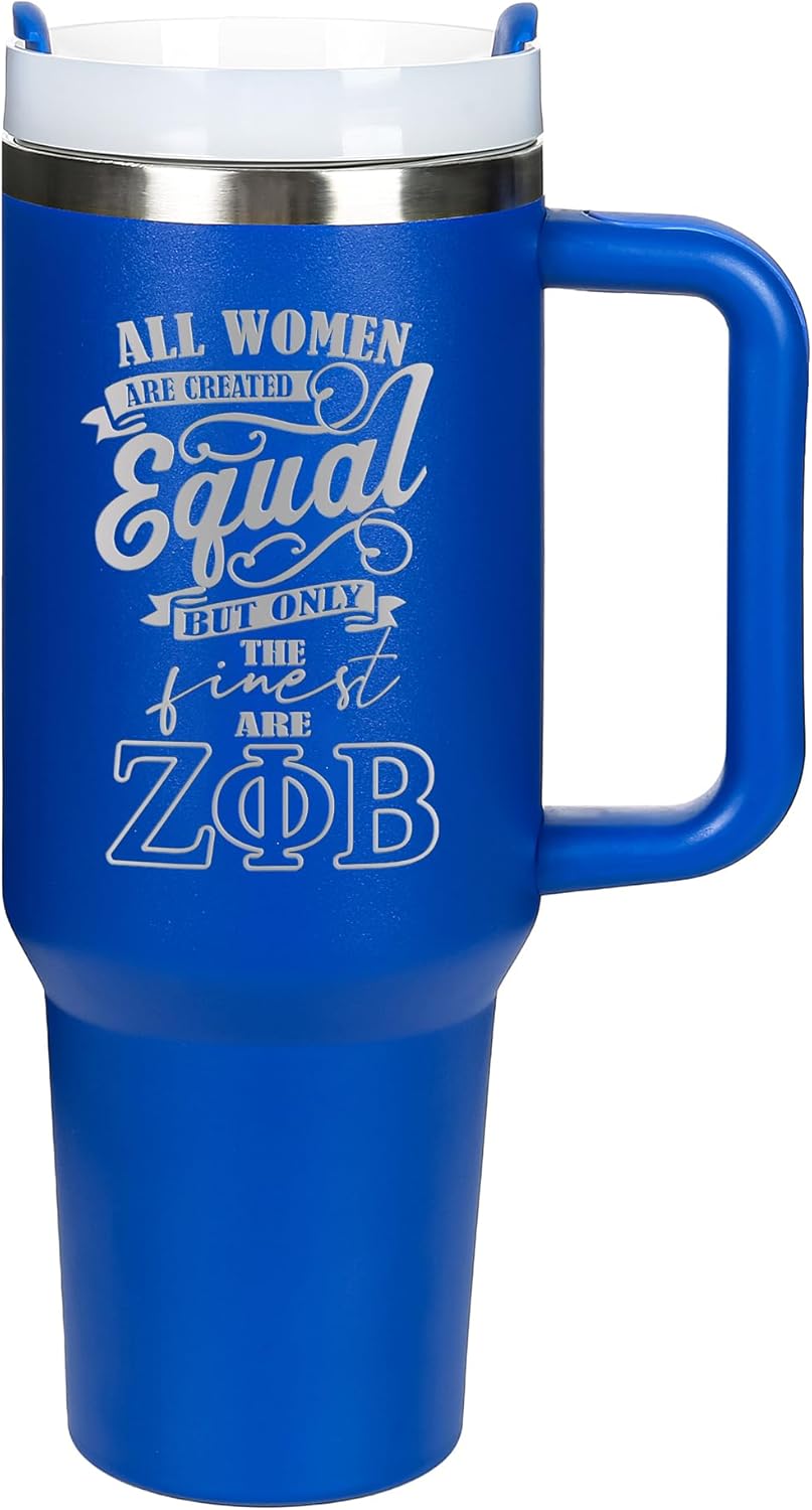 Zeta Phi Beta Tumbler - 40oz Stainless Steel Insulated Drinkware