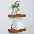 Homeforia 12in Oak Floating Shelf Set of 3 for Modern Decor