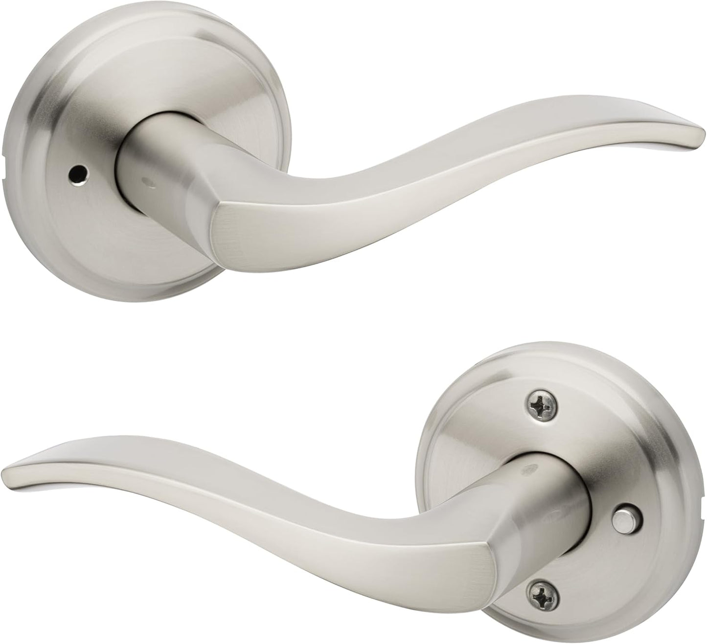 Kwikset Sedona Interior Privacy Door Handle with Lock for Bedrooms